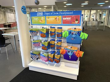 Merchandise stand at TRAC